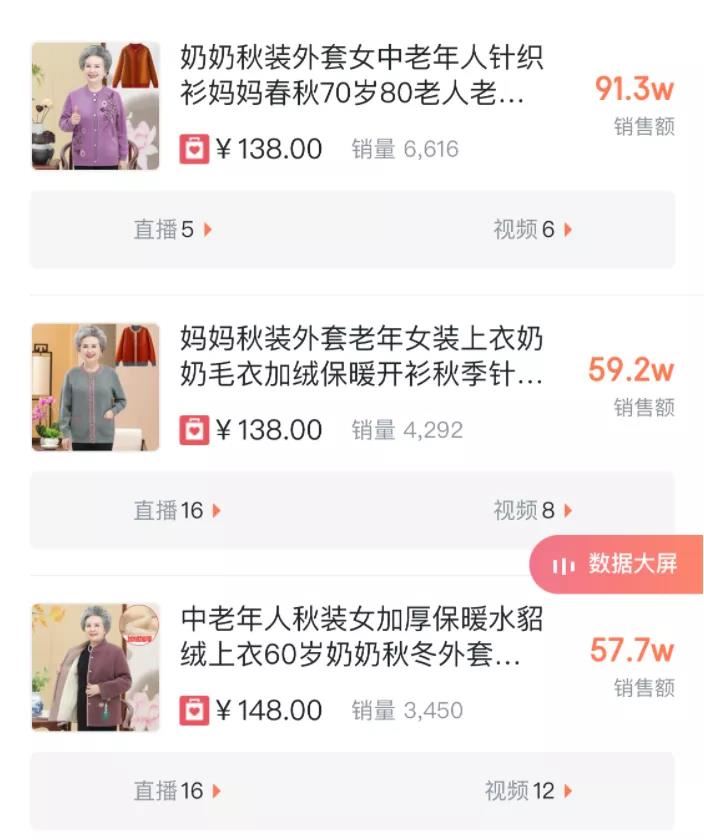 8万粉卖奶奶装月销400万，老年服装在抖音迎来春天？